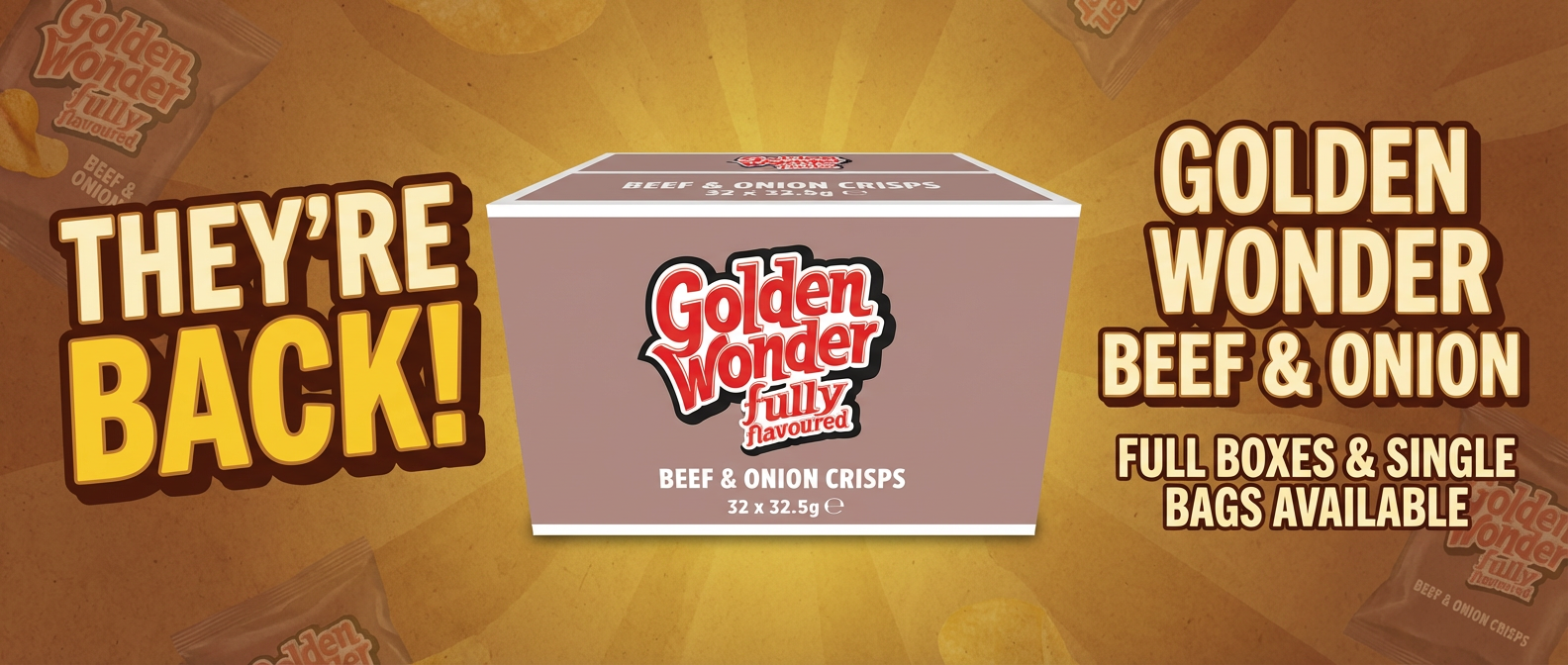 Golden Wonder Beef & Onion Crisps Are Back – You Asked, They Listened