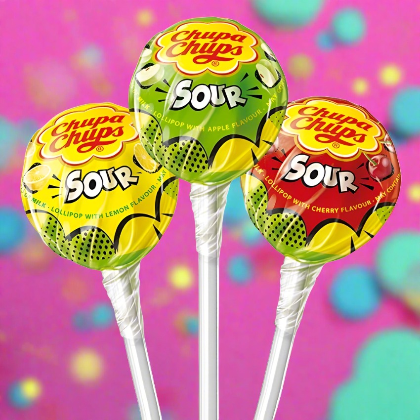 Chupa Chups Sour Flavour Sour Lollipop - Single