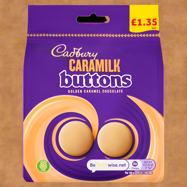 Cadbury Caramilk Buttons Bag £1.35 PMP 90g