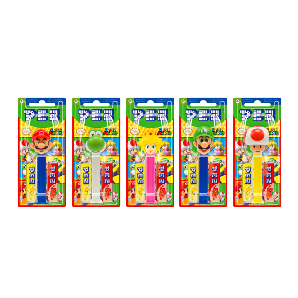 Pez Best Of Nintendo Super Mario 1+2 Impulse Packs 17g