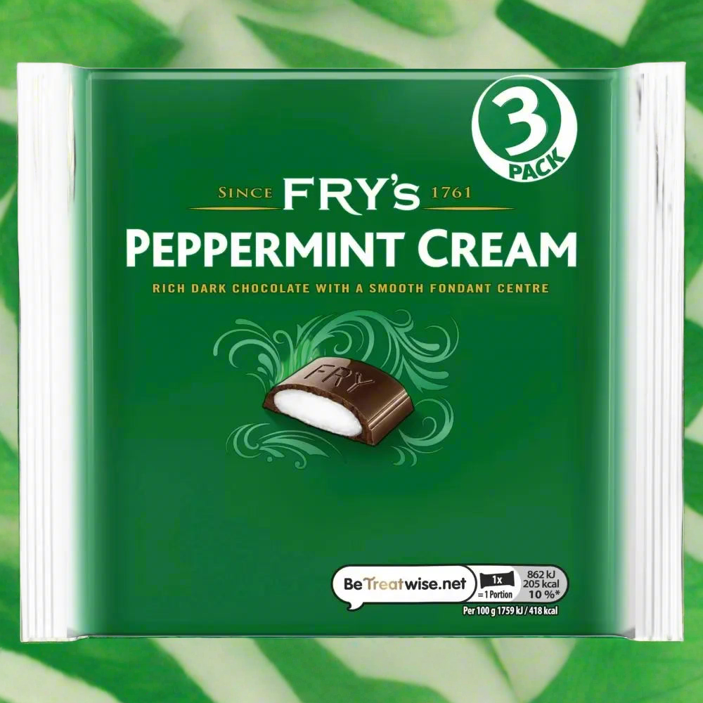 Fry's Peppermint Cream Chocolate Bar 3 Pack