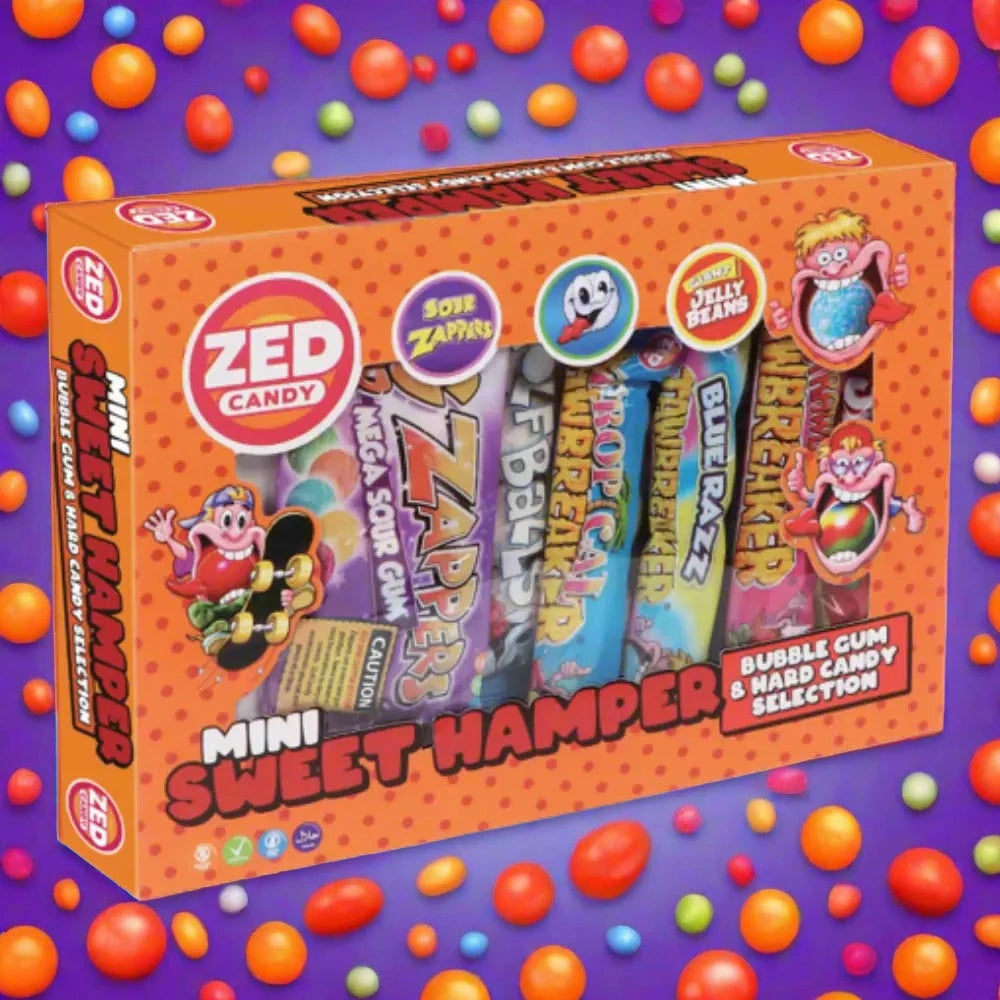 Zed Candy Mini Sweet Hamper In Orange 177g Zed Candy Mini Sweet Hamper In Orange 177g