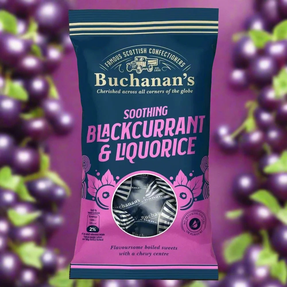 Buchanan's Soothing Blackcurrant & Liquorice Bag 140g