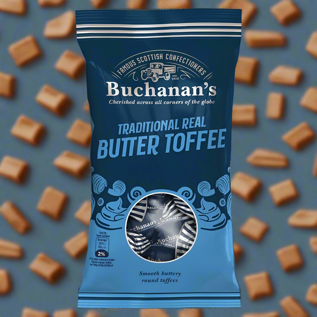 Buchanan's Traditional Real Butter Toffee Bag 120g