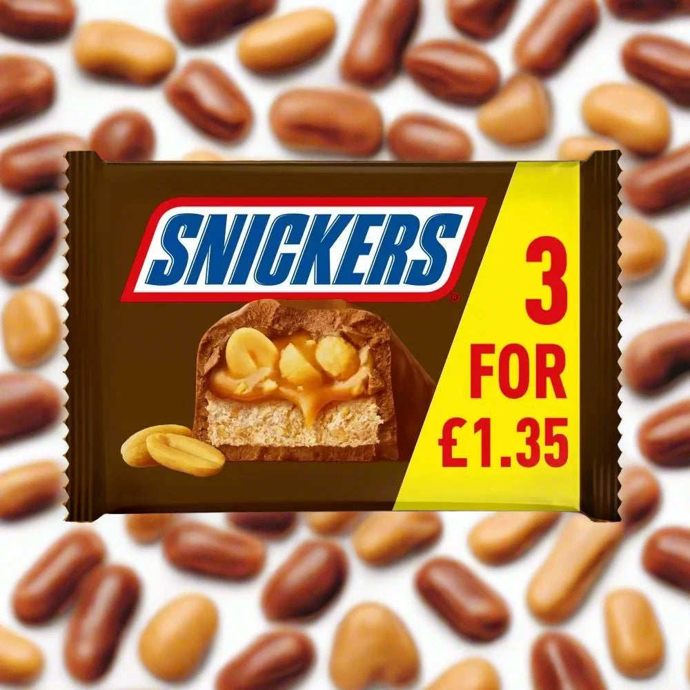 Snickers Chocolate Bars Multipack £1.35 PMP