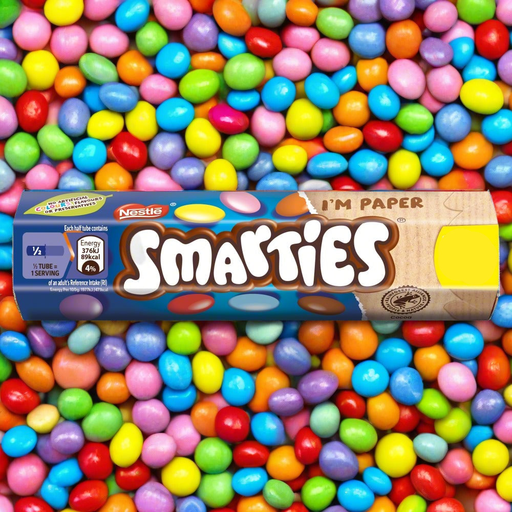 Smarties Milk Chocolate Sweets Tube 38g