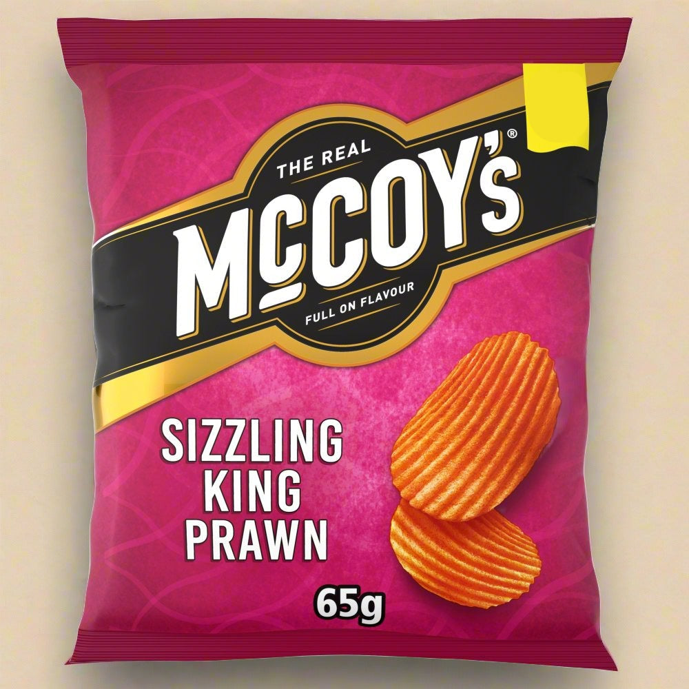 McCoy's Sizzling King Prawn Sharing Crisps 65g £1.25