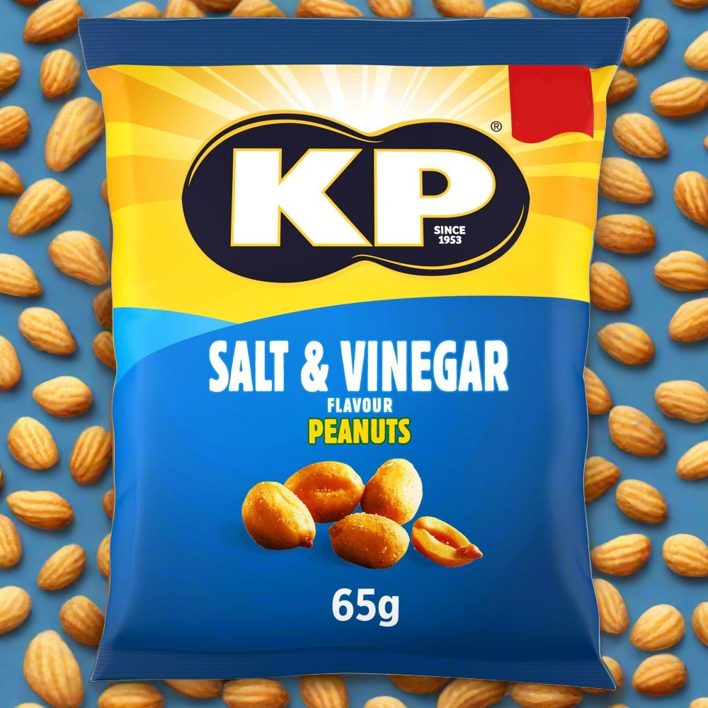 KP Salt & Vinegar Peanuts 65g, £1.25 PMP