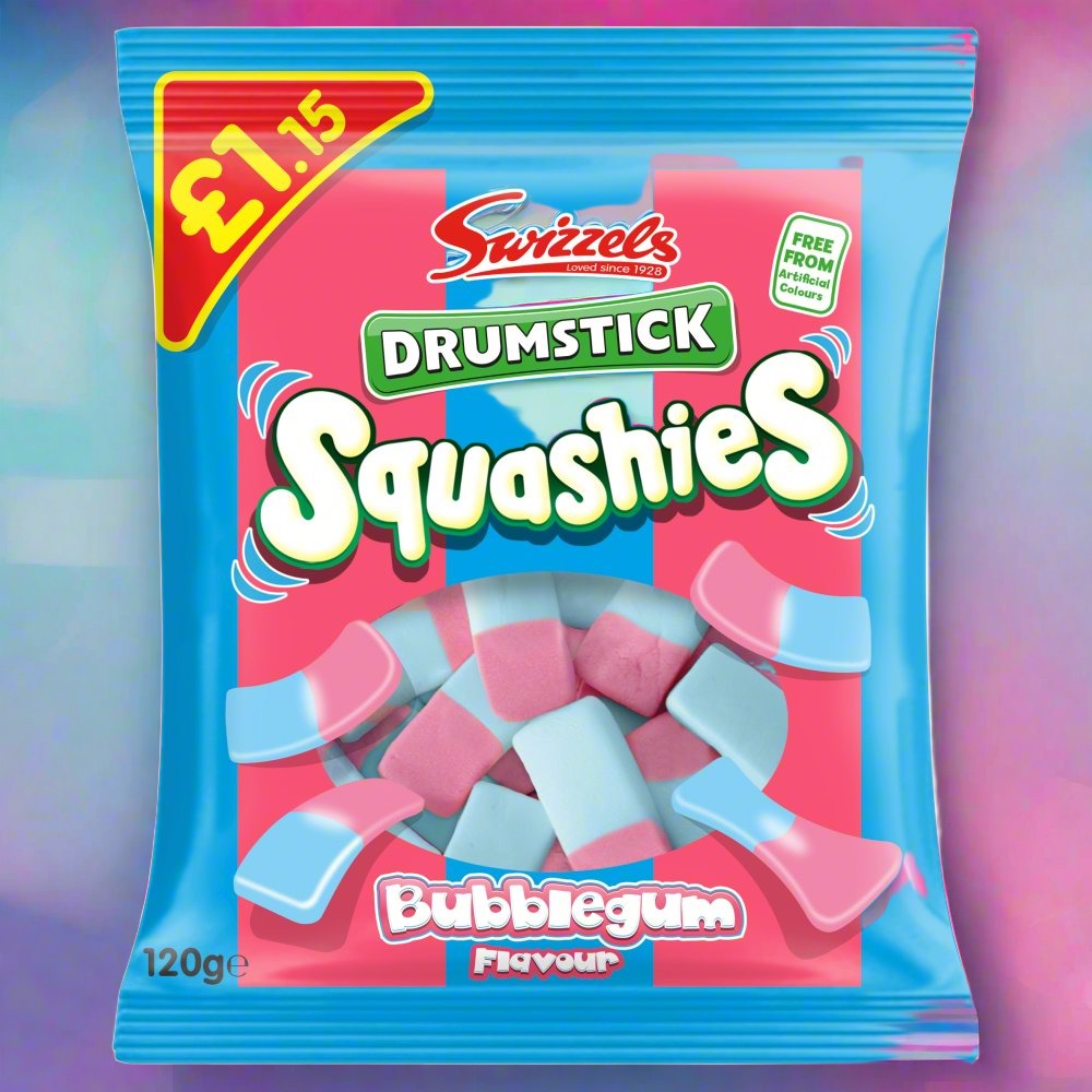 Swizzels Bubblegum Drumstick Squashies 120g