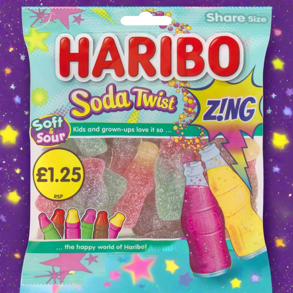 Haribo Soda Twist Zing 160g