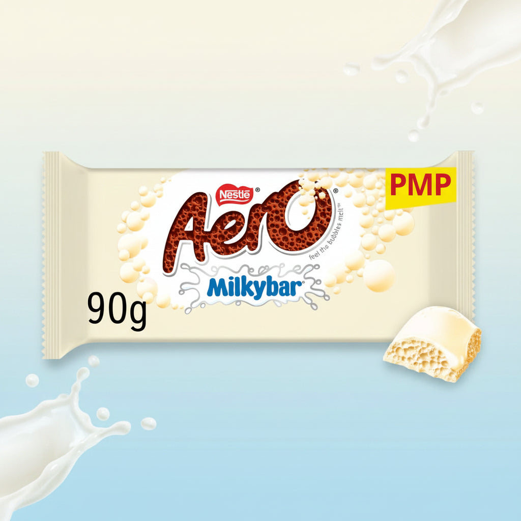 Aero Milkybar White Chocolate Sharing Bar 90g PMP £1.50