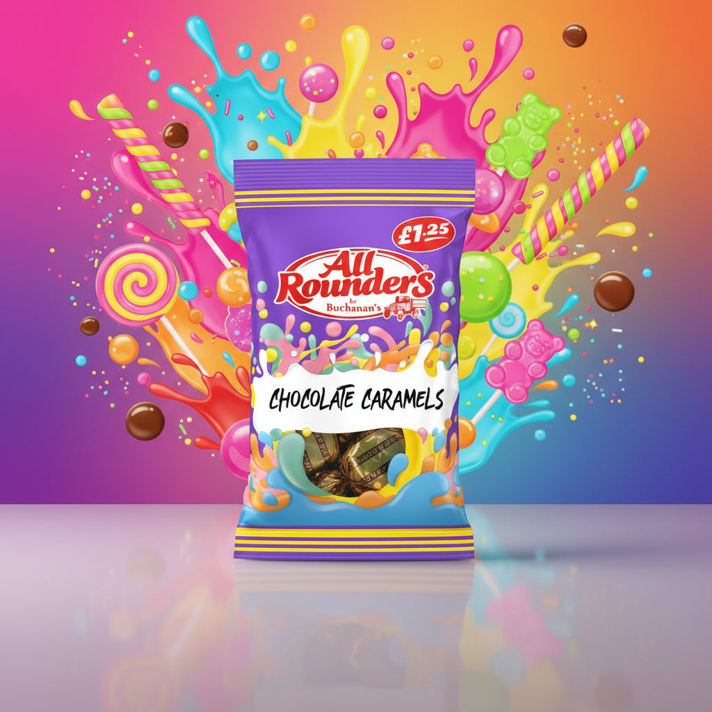 All Rounders By Buchanan's Chocolate Caramels 90g