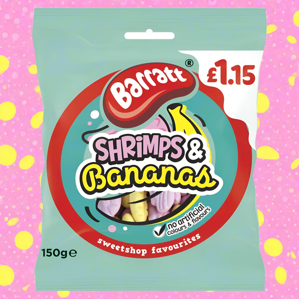 Barratt Shrimps & Bananas 150g £1.15 PMP