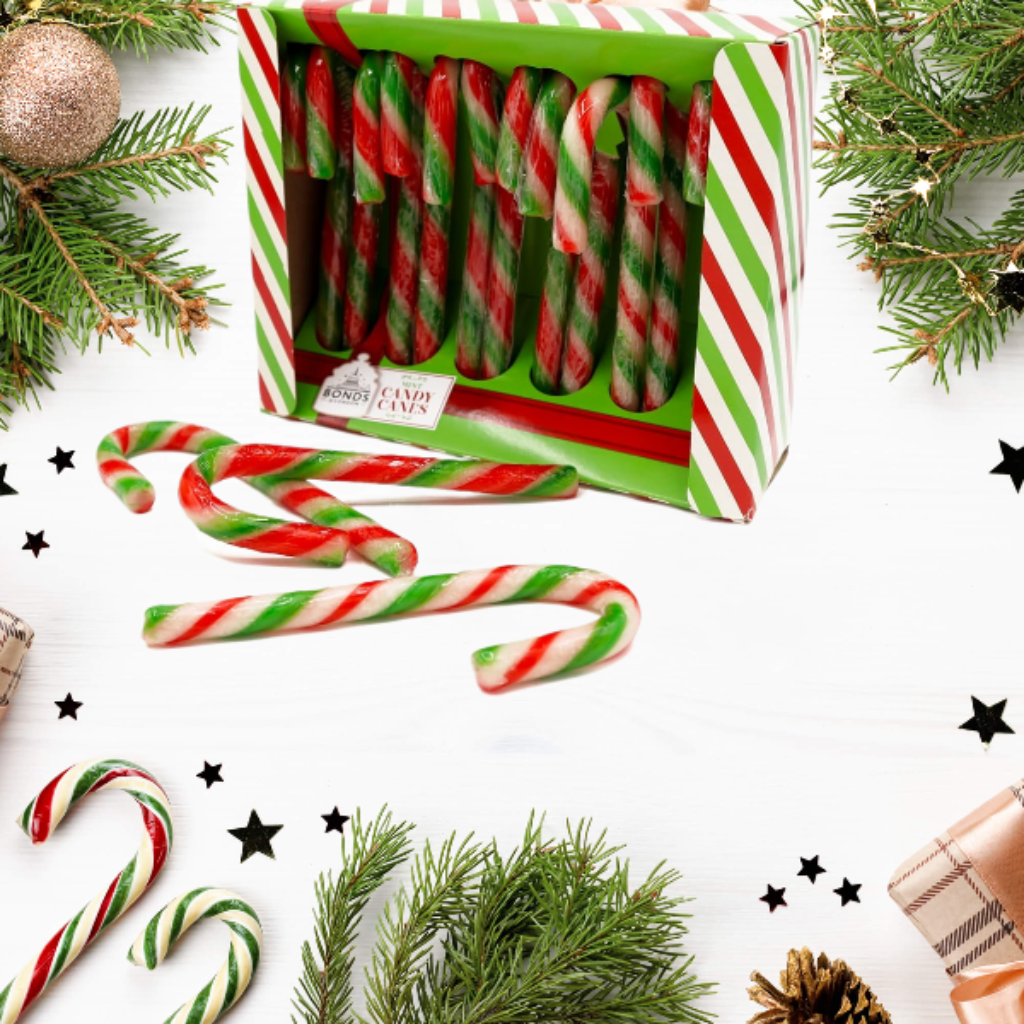 Bonds Mint Candy Canes 12 Pack 144g