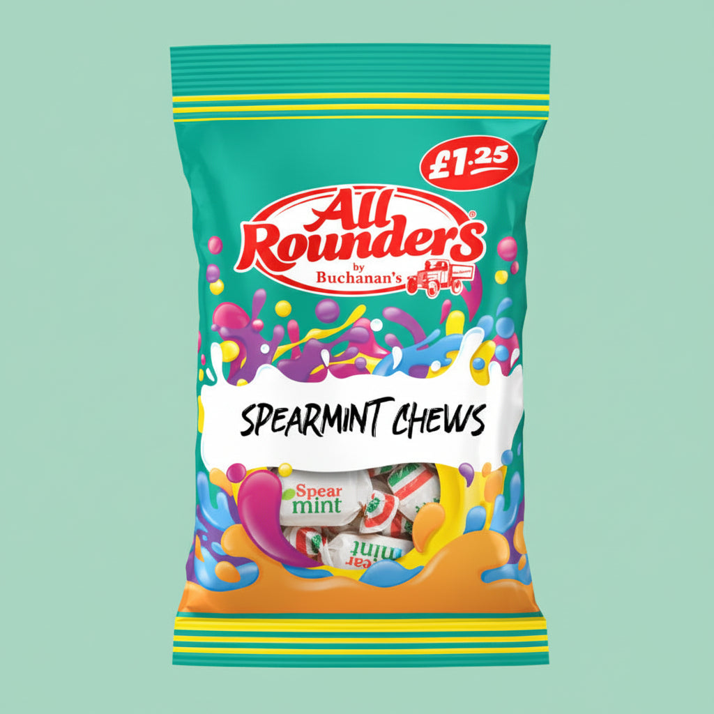 Buchanan’s All Rounders Spearmint Chews 110g