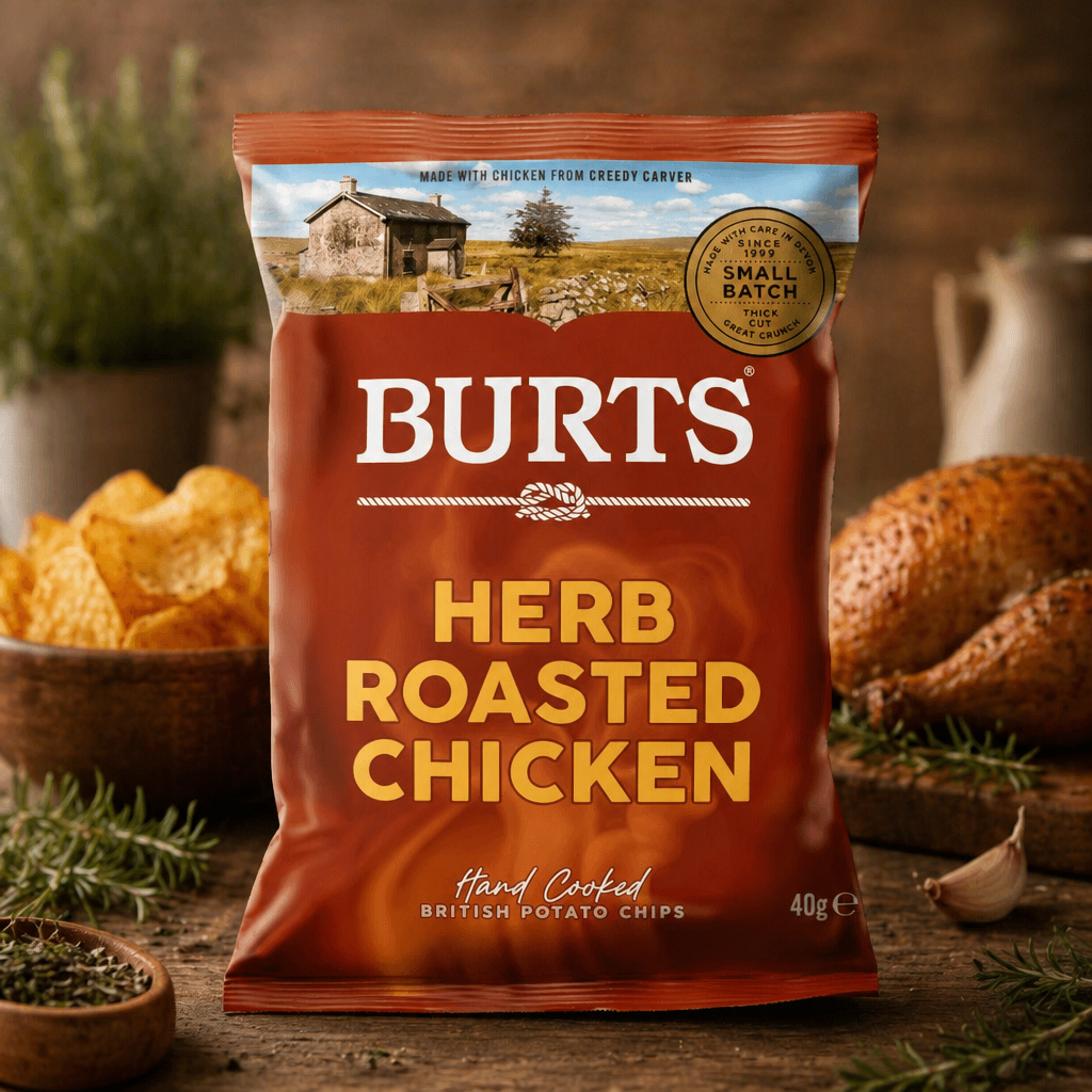 Burts Herb Roasted Chicken Crisps 40g