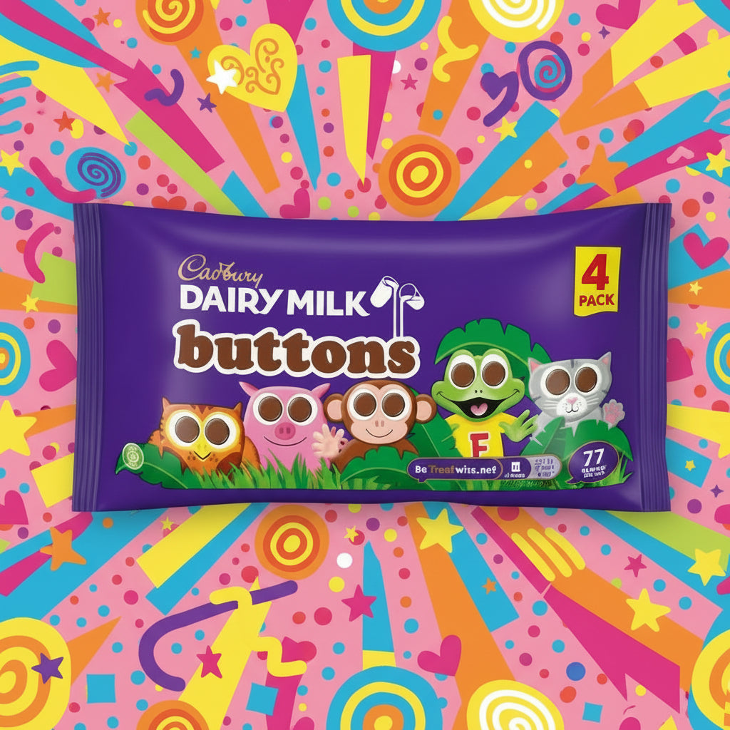 Cadbury Buttons 4 Pack 57.6g (4 x 14.4g) BBE 03/03/26