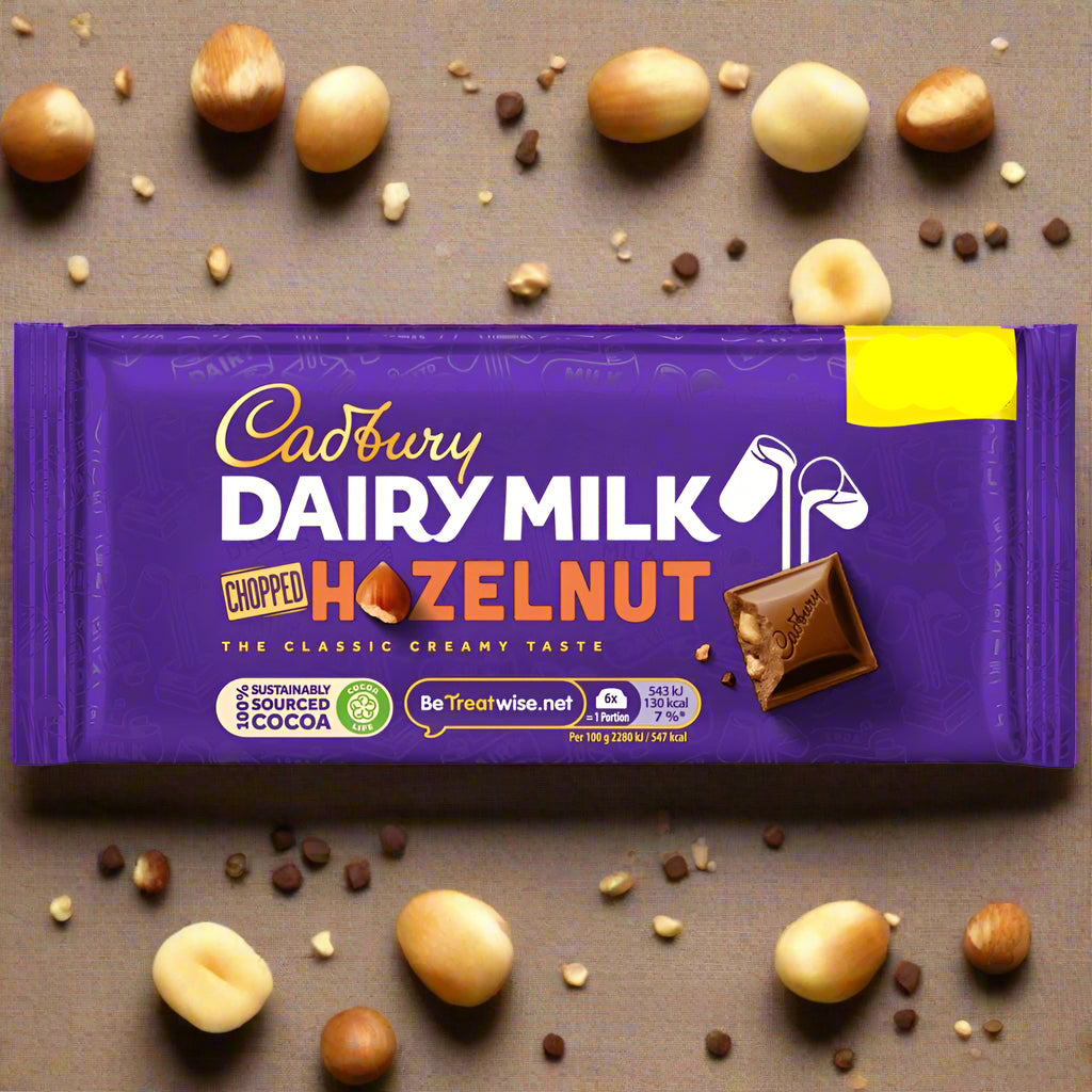 Cadbury Dairy Milk Chopped Hazelnut Chocolate Bar £1.50 PMP 95g
