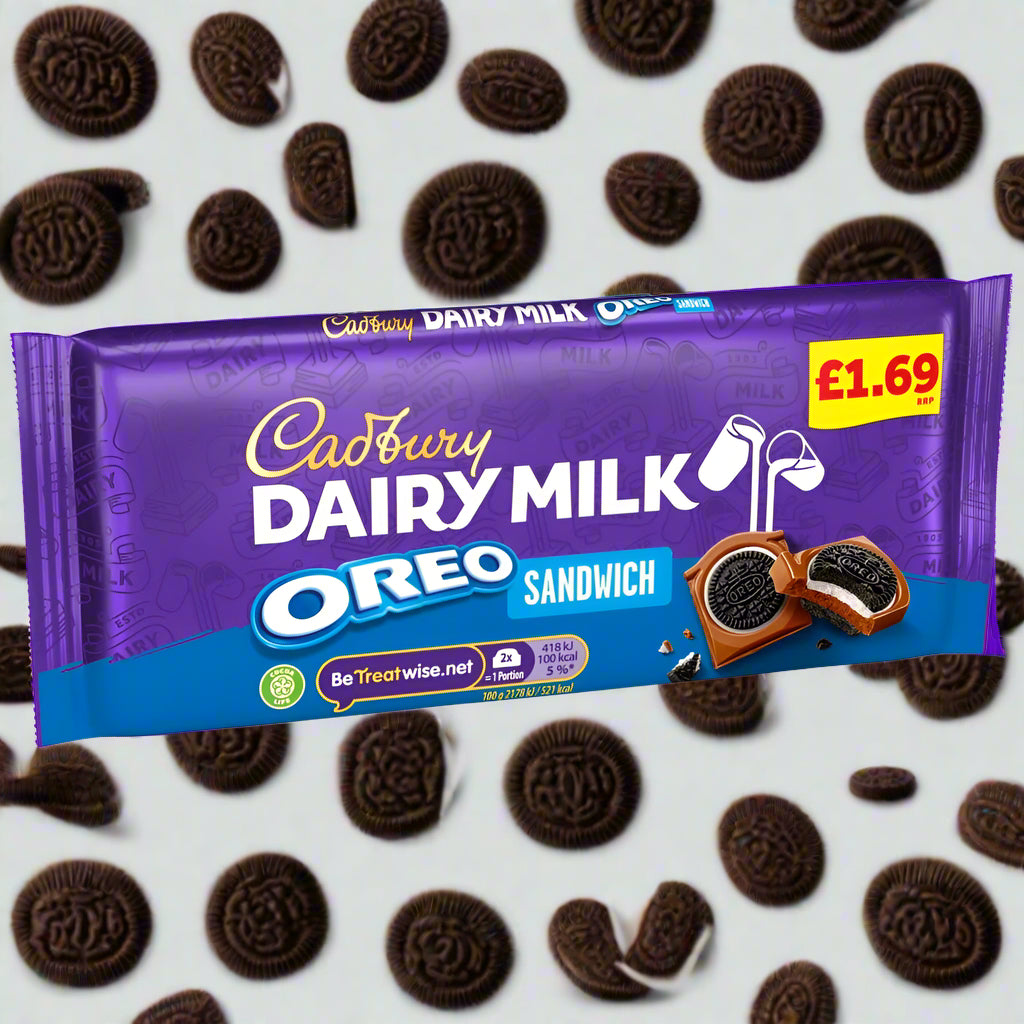 Cadbury Dairy Milk Oreo Sandwich 96g £1.69