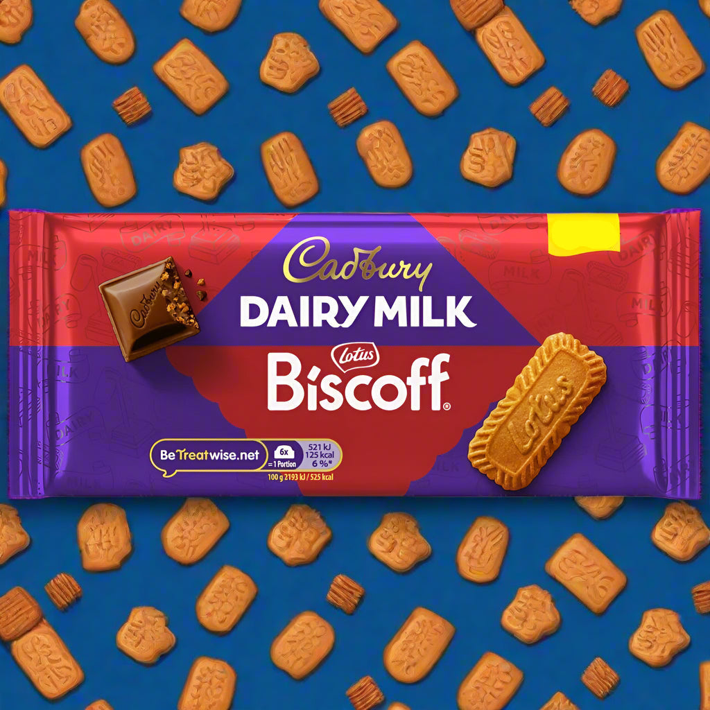 Cadbury Dairy Milk With Lotus Biscoff Chocolate Bar 95g £1.69 PMP