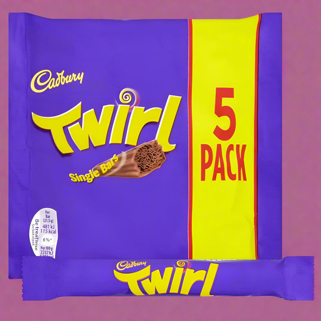 Cadbury Twirl Chocolate Bar 5 Pack 107.5g £1.89