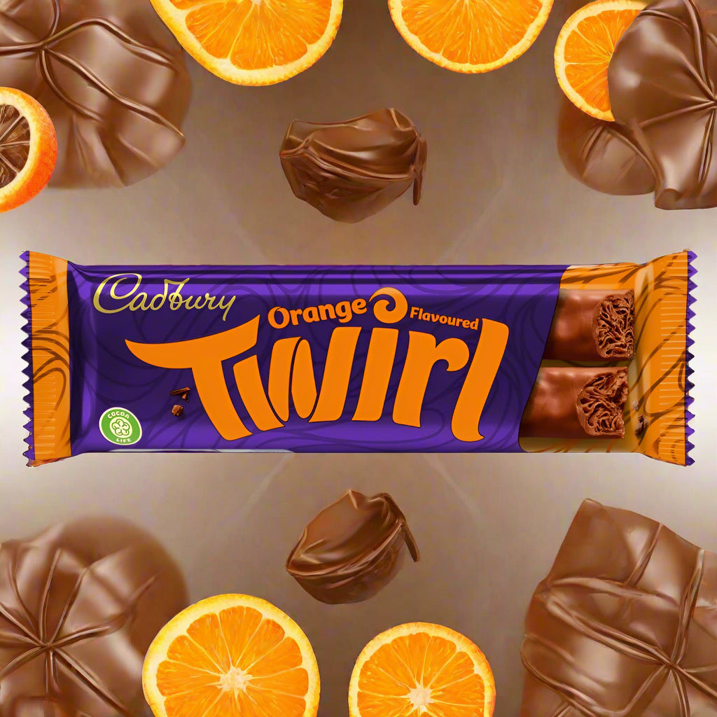 Cadbury Twirl Orange Chocolate Bar 89p PMP 43g