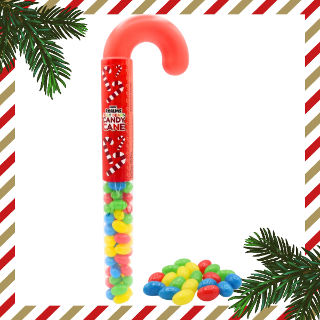Candy Realms Jelly Beans Candy Cane 80g