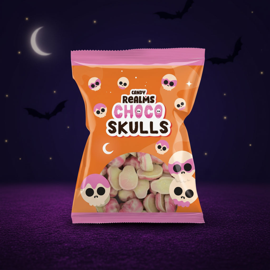 Candy Realms Choco Skulls Bag 110g