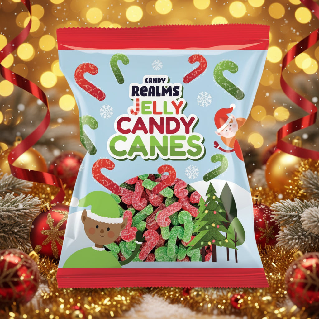 Candy Realms Jelly Candy Canes Bag 170g