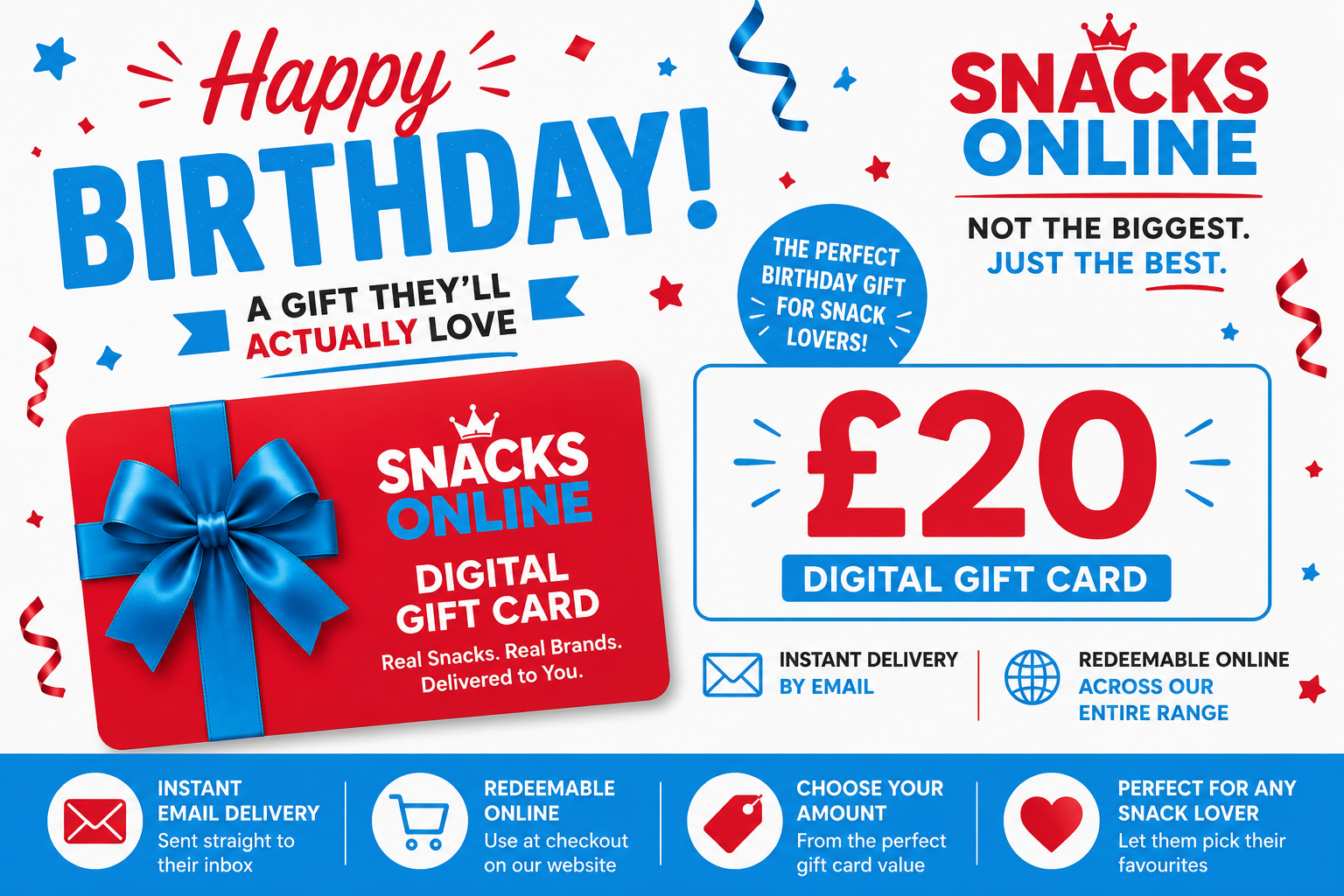 Snacks Online Birthday Digital Gift Card
