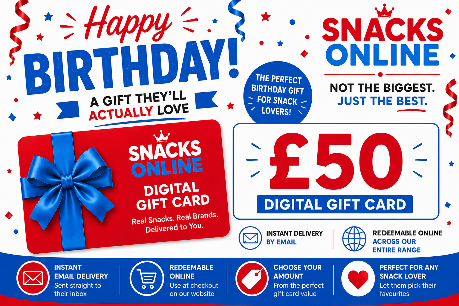Snacks Online Birthday Digital Gift Card