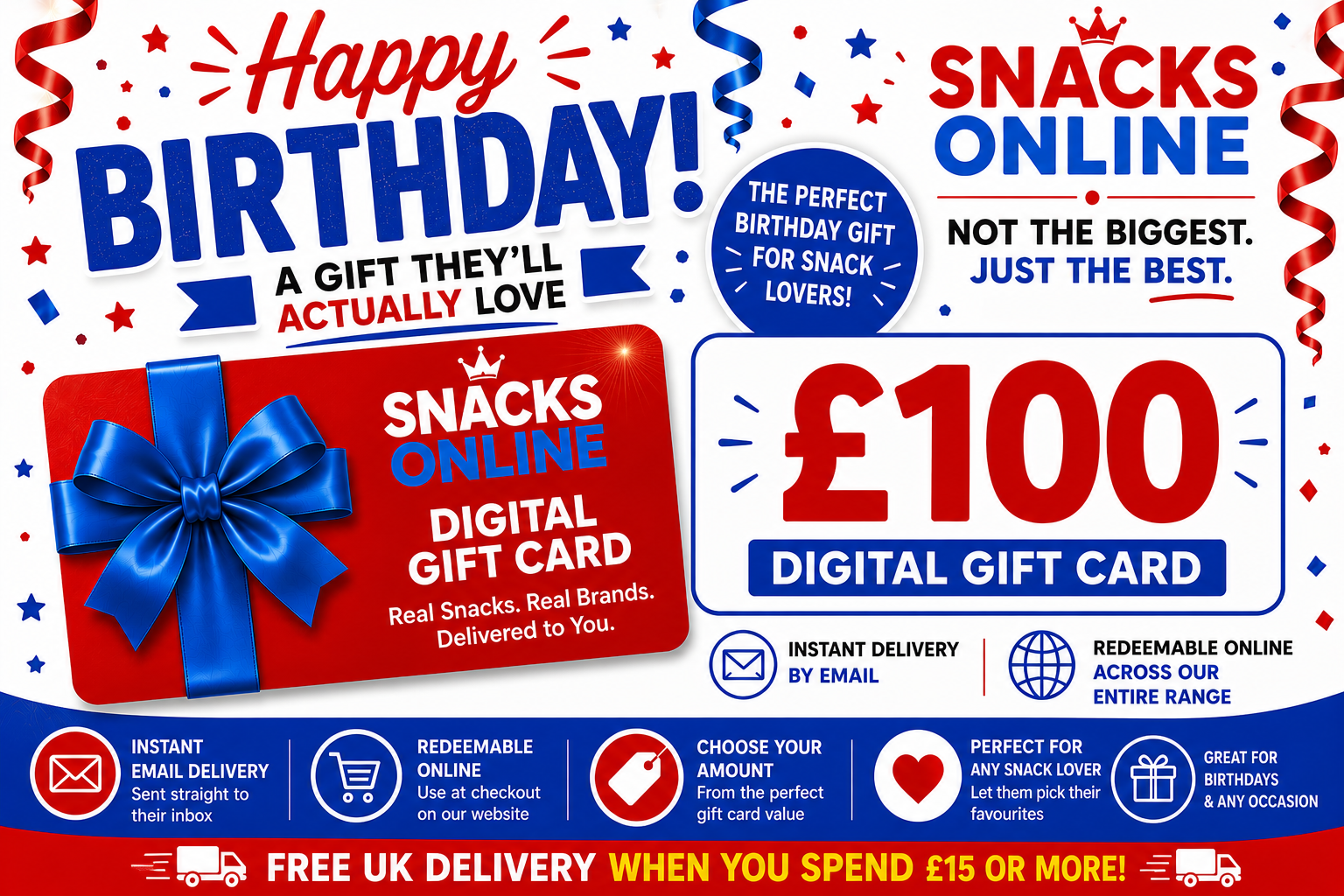 Snacks Online Birthday Digital Gift Card