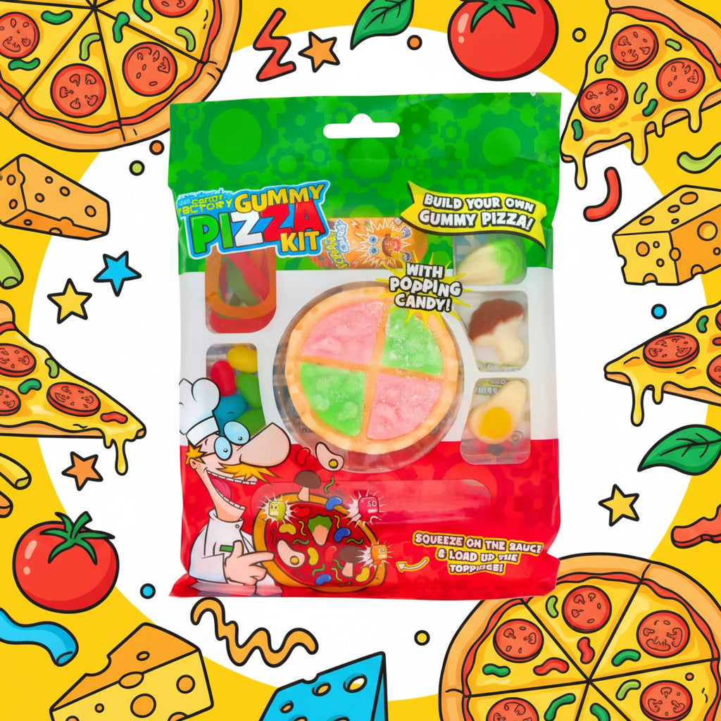 Crazy Candy Factory Gummy Pizza Kit 74g