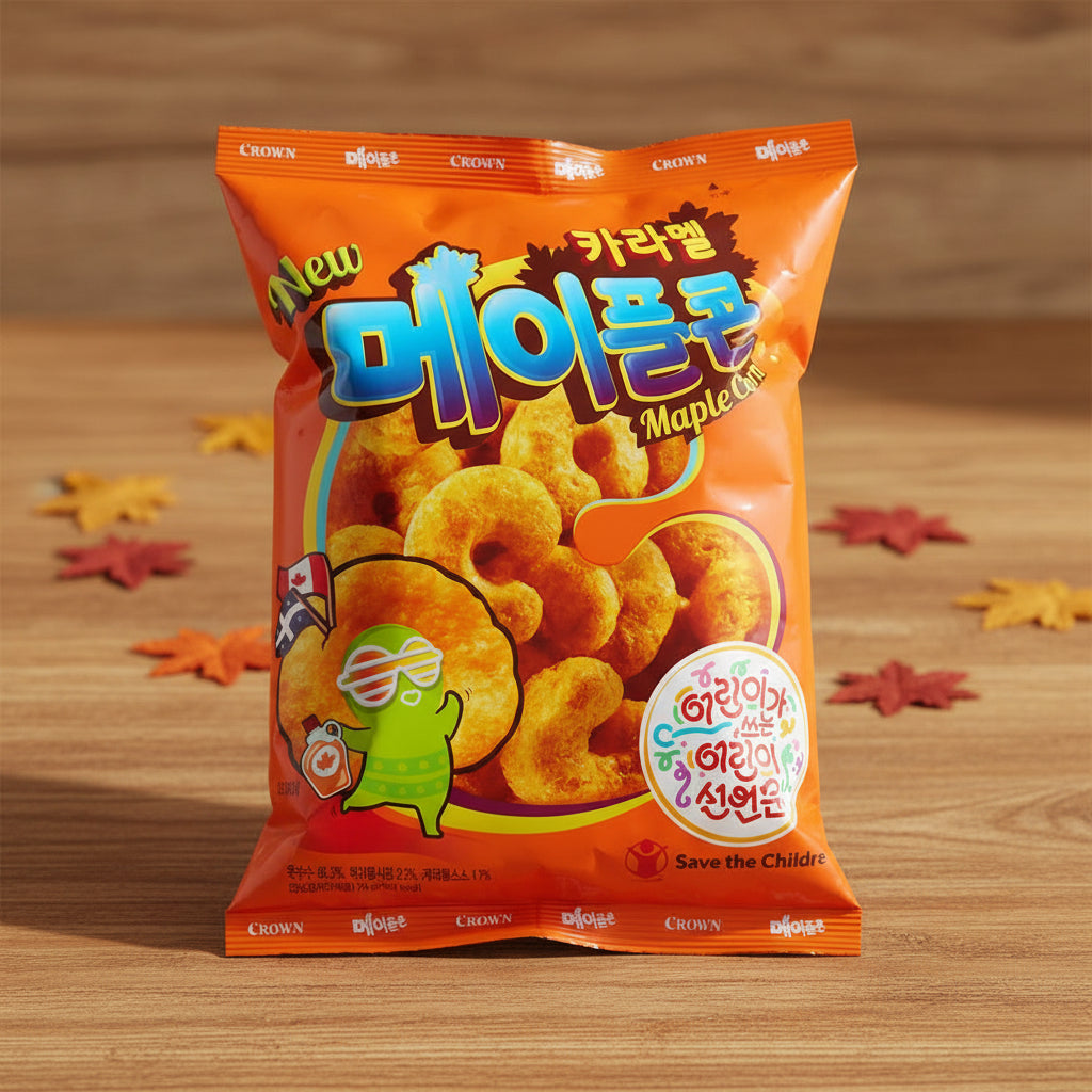 Crown Caramel Maple Corn Bag 74g
