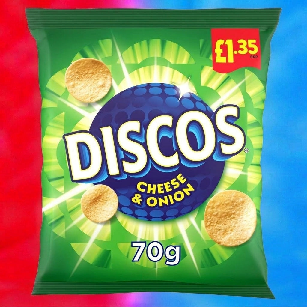 Discos Cheese & Onion Crisps 70g