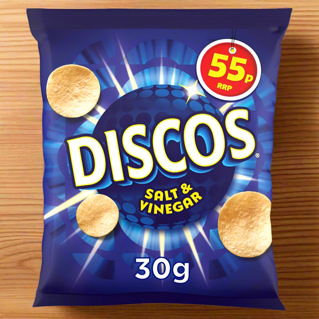 Discos Salt And Vinegar Crisps 30g Single Packet
