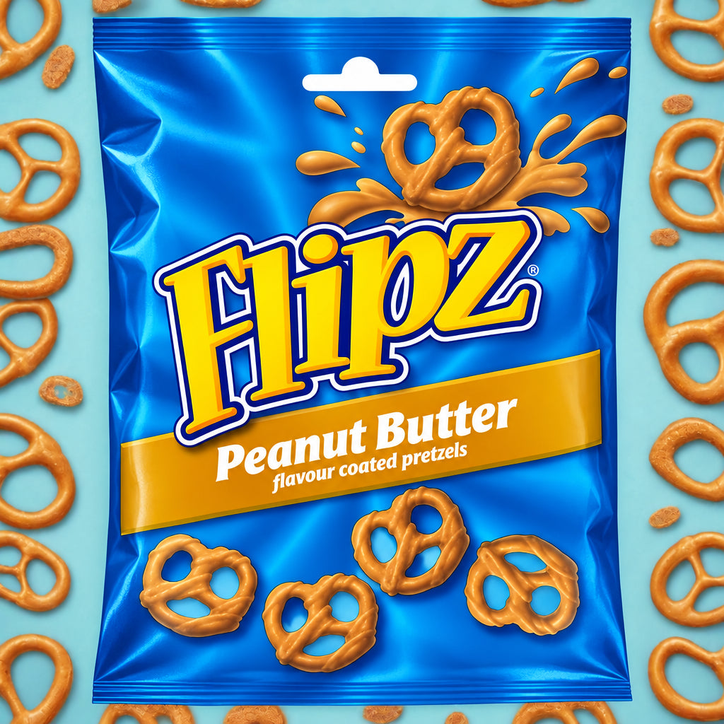 Flipz Peanut Butter Flavour Coated Pretzel Snacks £1.49 PMP 80g