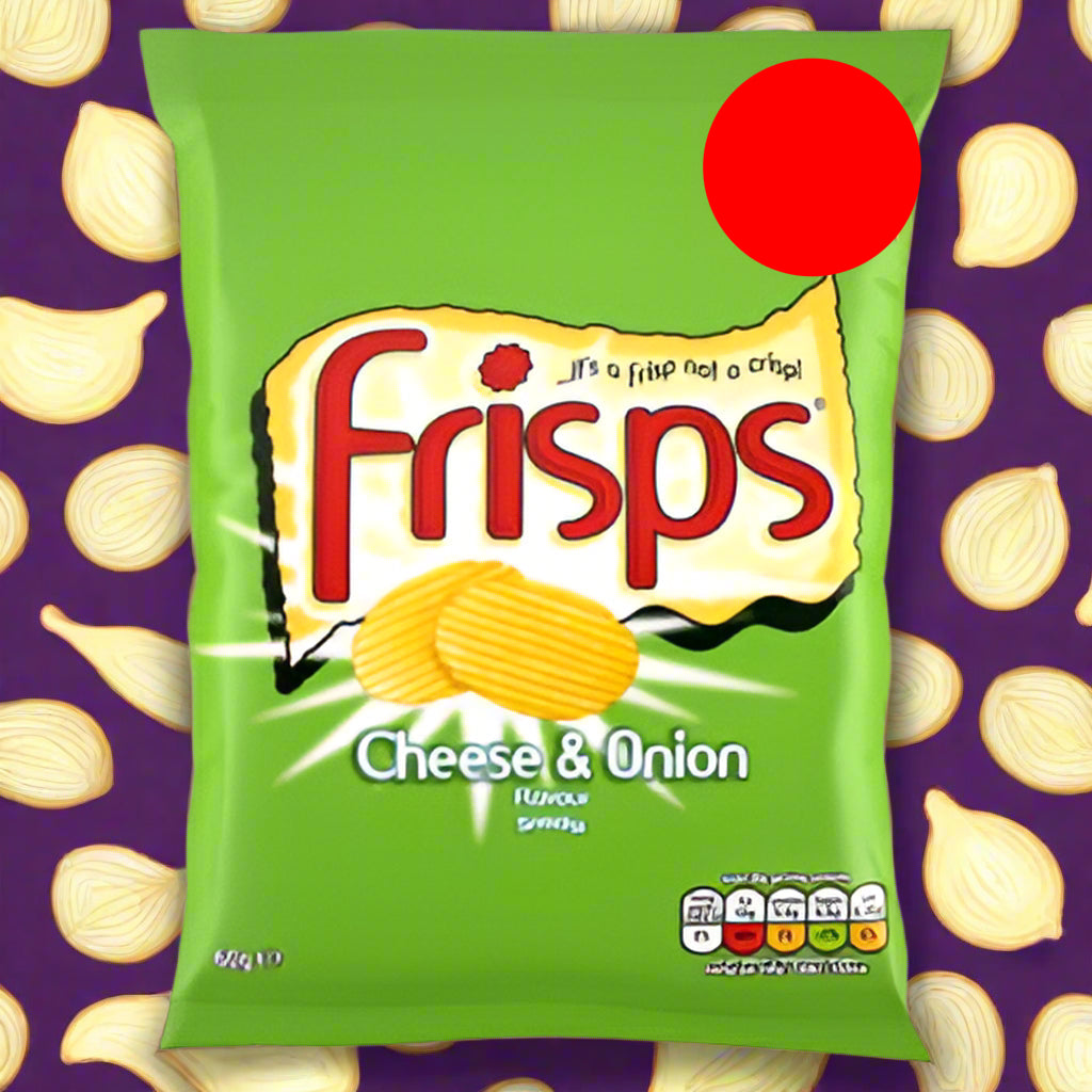 Frisps Cheese And Onion Flavour Snacks 60g Single Packet Β£1.35