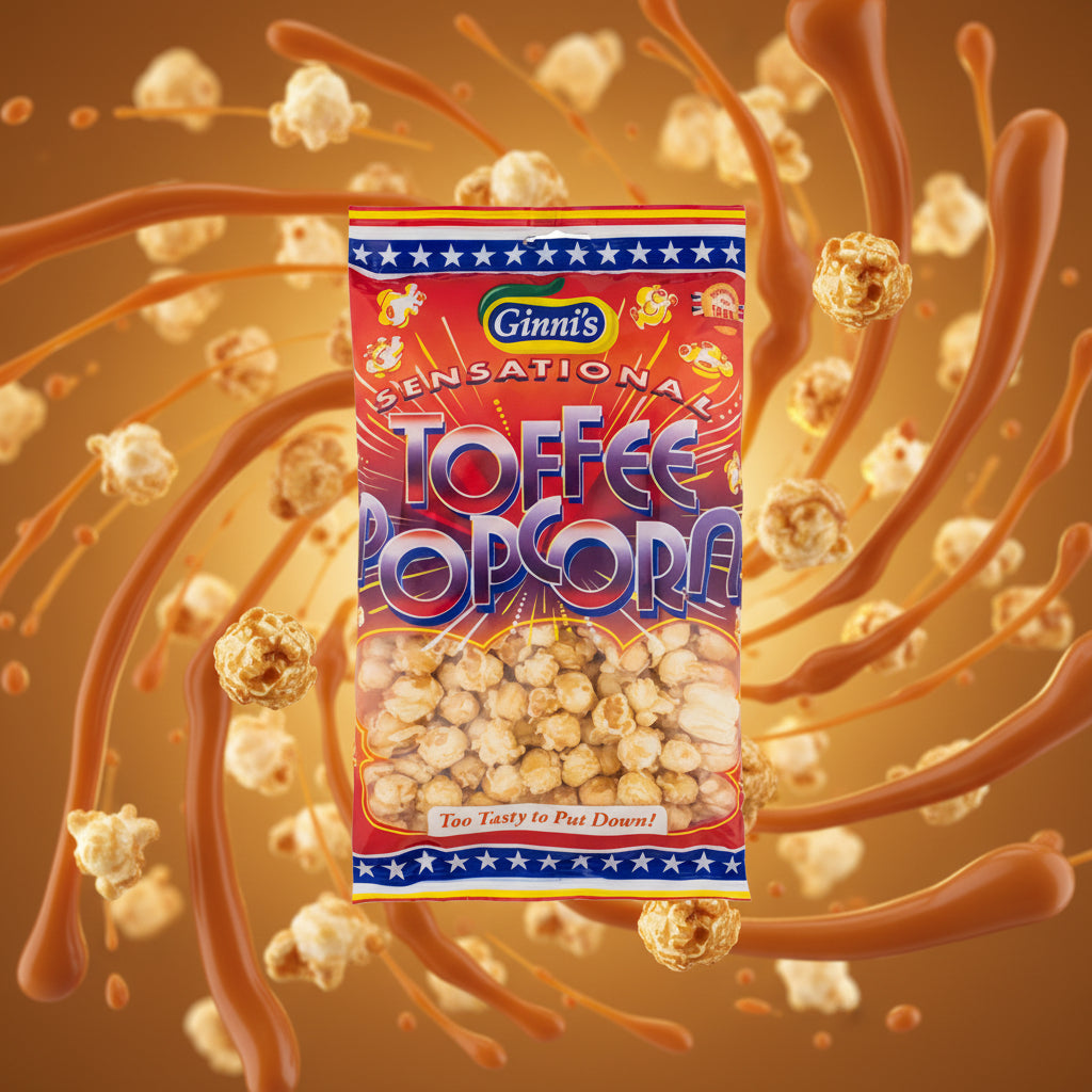 Ginni's Toffee Popcorn 90g