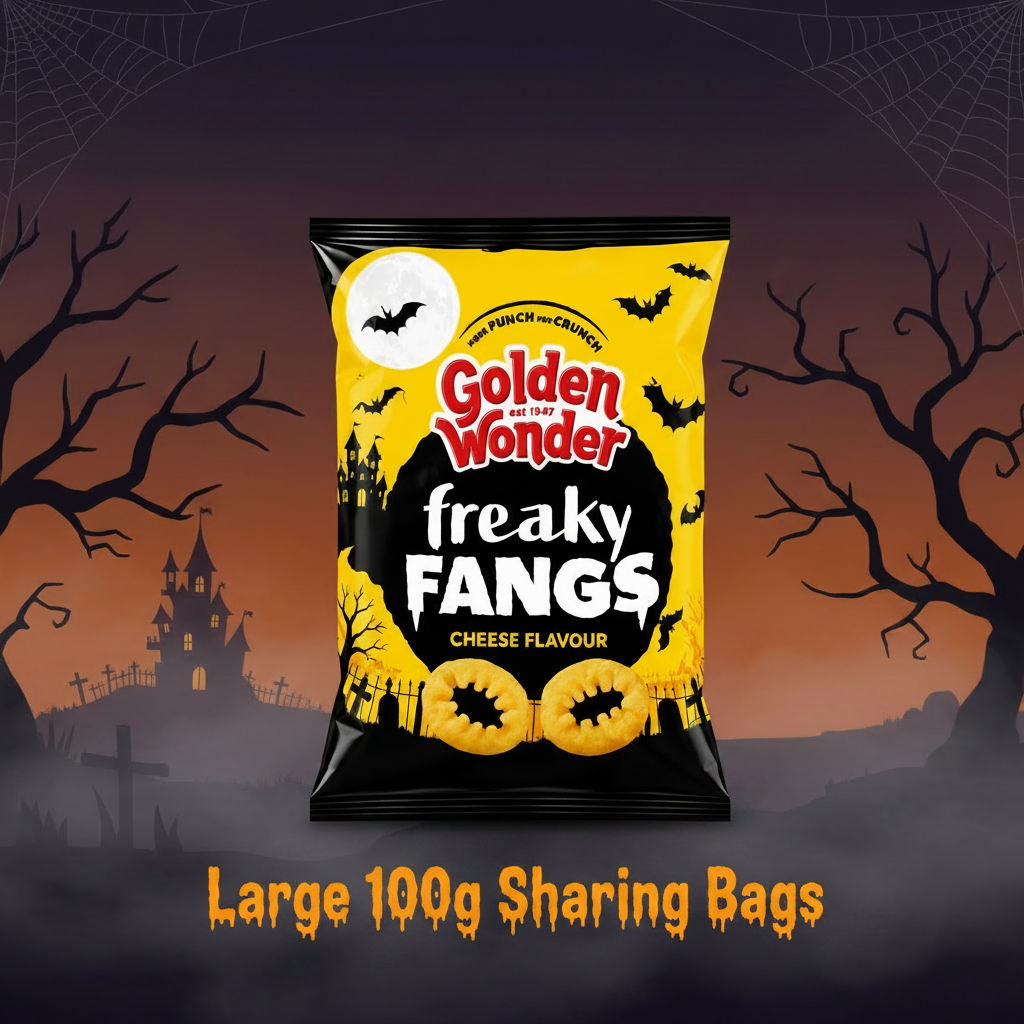 Golden Wonder Limited Edition Freaky Fangs 100g Bag