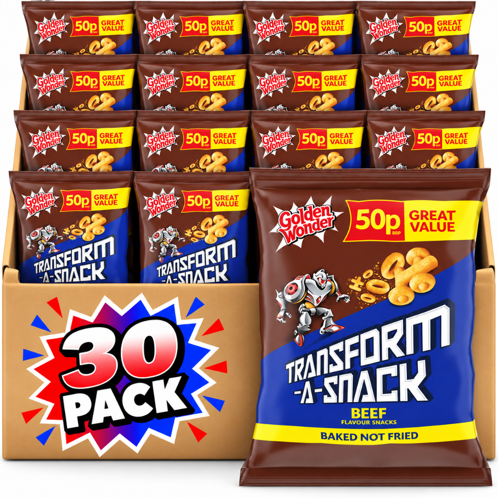 Golden Wonder Transform A Snack Beef 27g 30 Pack