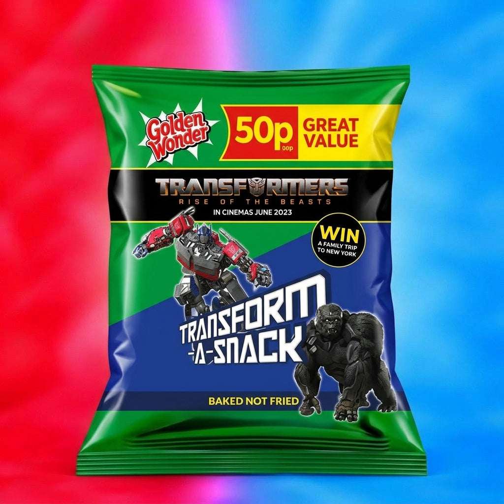 Golden Wonder Transform A Snack Cheese and Onion 27g Single Packet