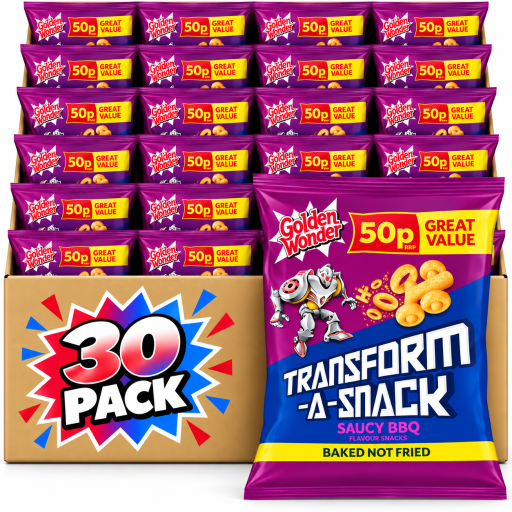Golden Wonder Transform A Snack Saucy BBQ 27g 30 Pack