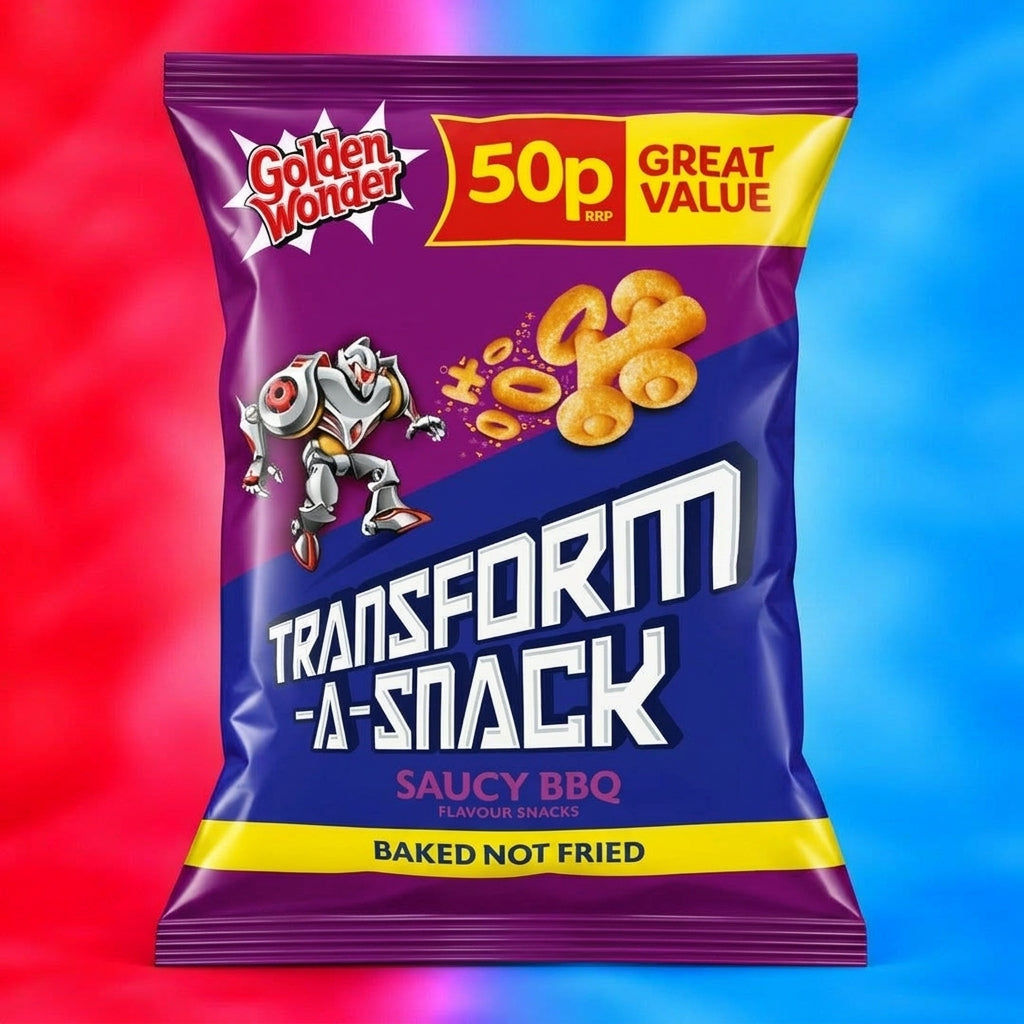 Golden Wonder Transform A Snack Saucy BBQ 27g Single Packet