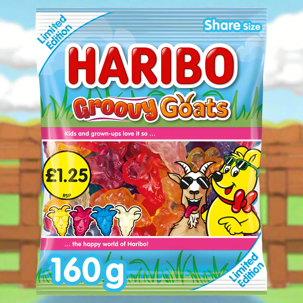 Haribo Limited Edition Groovy Goats Bag 160g £1.25 PMP