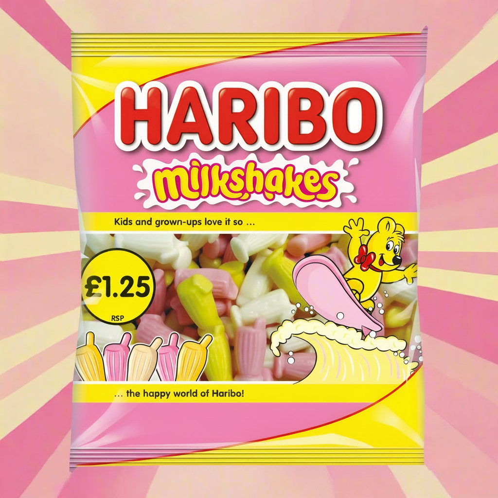 Haribo Milkshakes Bag 154g £1.25 PMP + 10% Extra Free
