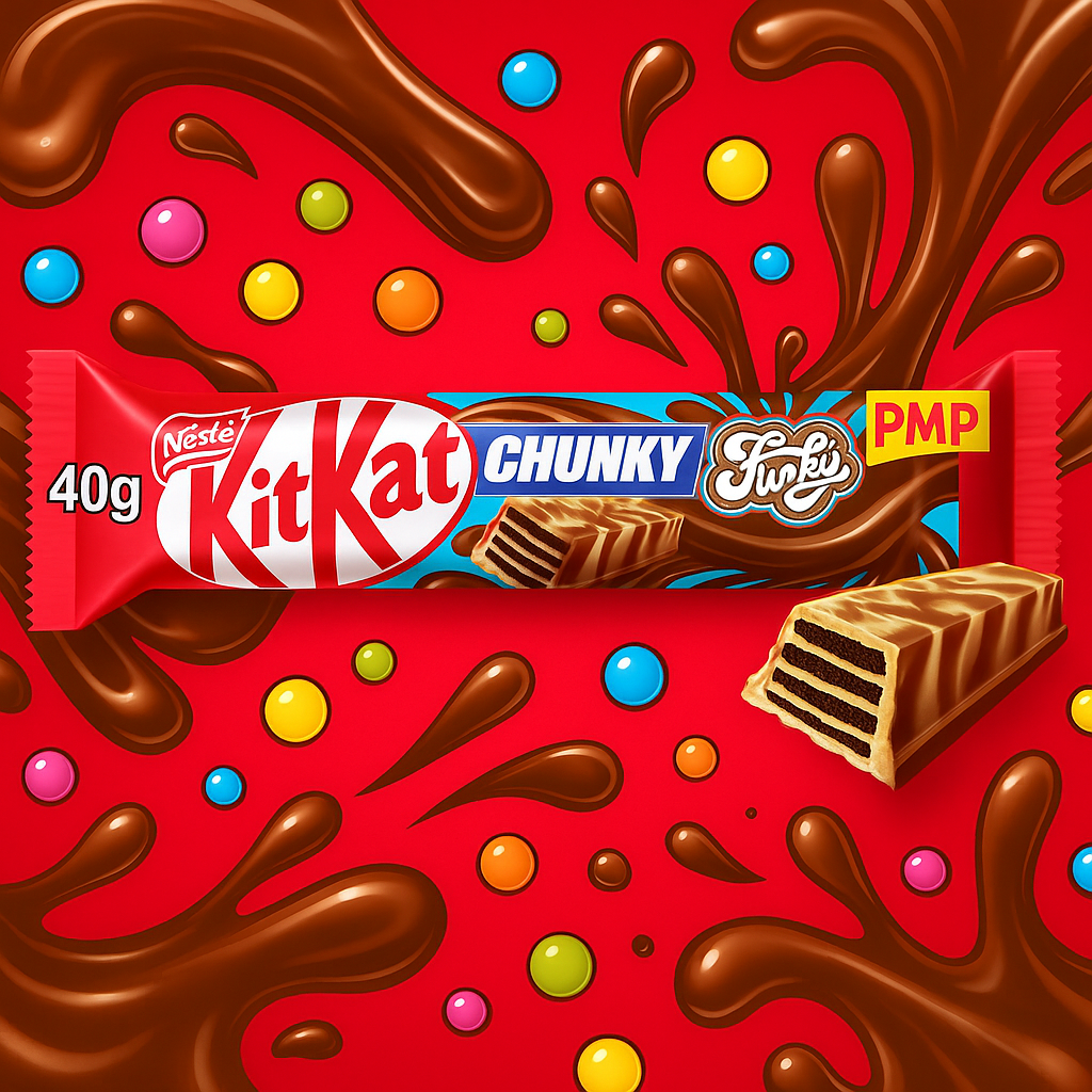 KitKat Chunky Funky Chocolate Bar 40g 89p PMP