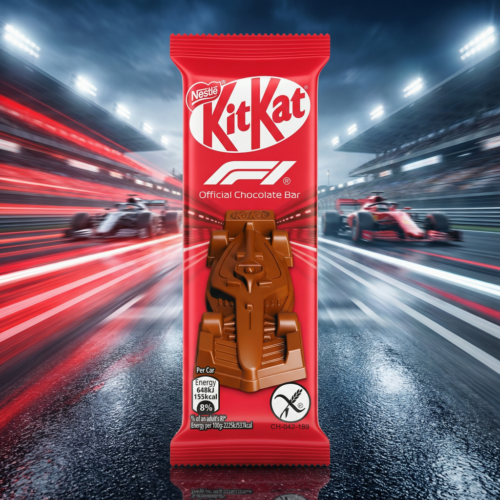Kit Kat F1 Official Car Chocolate Bar 29g