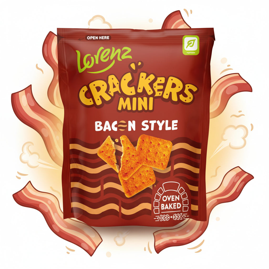 Lorenz Crackers Mini Bacon Style 100g