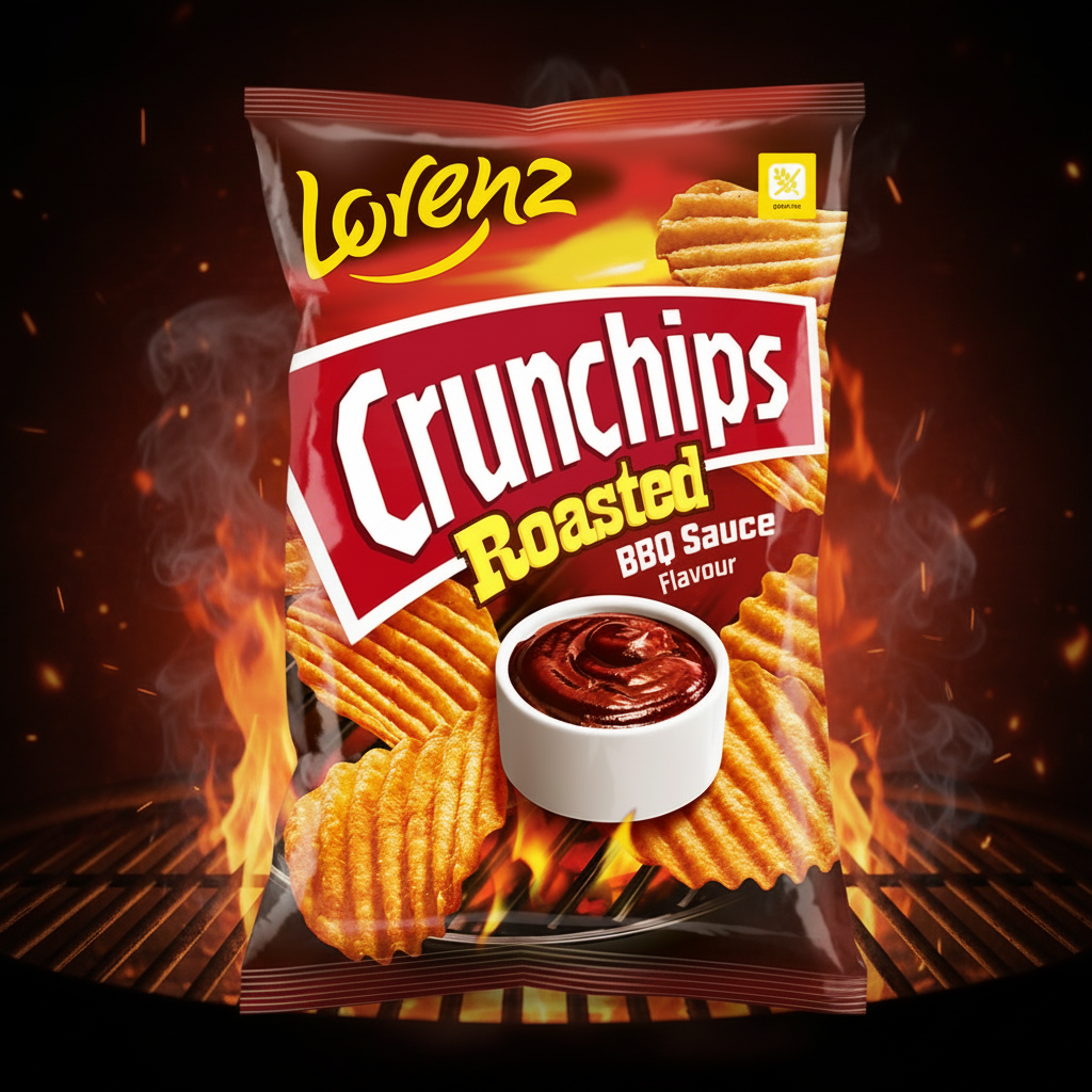 Lorenz Crunchips Roasted BBQ Sauce 120g